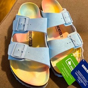 Women’s size 10 (41) Birkenstock sandals. Powder blue.